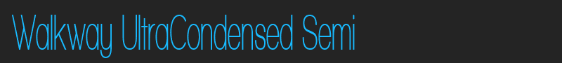 Walkway UltraCondensed Semi font
